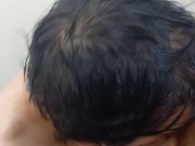 Steamy bathroom blowjob 5/16