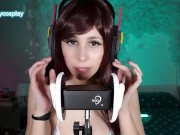 BEST GIRL D.VA LICK YOUR EAR IN ASMR / OVERWATCH COSPLAY