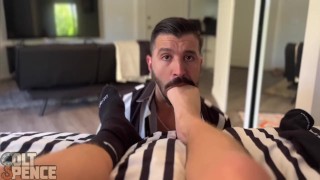 Colt Spence gets his big sweaty jock feet serviced by eager Nick ...