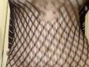 dancing in a sheer fishnet dress- twerking my pawg ass and bouncing my big tits 16/16