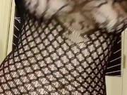 dancing in a sheer fishnet dress- twerking my pawg ass and bouncing my big tits 9/16