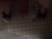 Jacking cock in shower 14/16