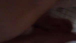 Jacking cock in shower