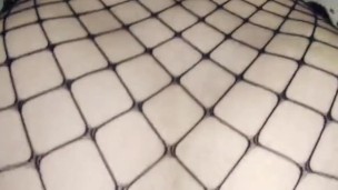 Hard anal with wife in stockings