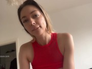 My stepsister didn't mind to show me her body for my pleasure and kissed my cock when i cum. 16/16