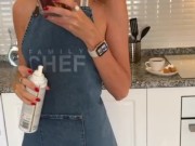 Stepmom cooking breakfast 3/16