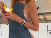 Stepmom cooking breakfast 4/16