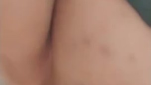 Rubbing my wet pussy at work