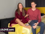 Naked babe makes it up to husband after being giant cunt, pretty feet with bright red toenails too - Lelu Love 6/16