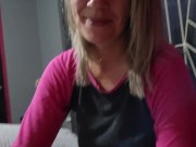 Cute girl smoking while jerking off my morning wood 1/16