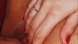 Wet Anal closeup with my husband 💦 he slide in my pussy after🫦