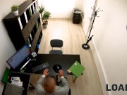 LOAN4K. Lender seduces Amy Douxxx hottie with sexy face and fucks her 2/16