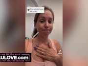 Behind the scenes babe chatting nude in bathtub, nudist resort adventures behind waterfall and more daily life - Lelu Love 5/16