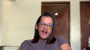 stroking my cock in the chair