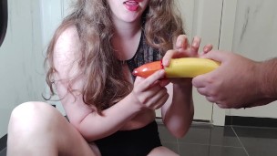 Showing you how to put on condom and fuck POV.