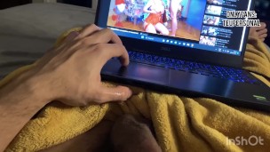 Full pornhub experience, jerk off in bed