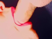 Primer plano la mejor chupada en los labios mas sexys 14/16