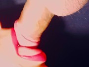 Primer plano la mejor chupada en los labios mas sexys 8/16