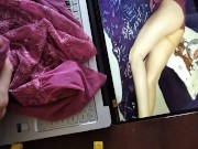 Polskie Porno . Wytrysk na bieliznę Belli 7/16