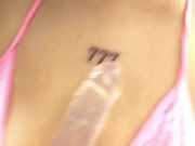 Babysitter changes clothes on video call with her girlfriend. 3/16