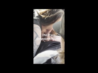 Sucked off thick cock stranger on road trip