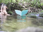 Skinny step sister shows her tits and takes my dick out to suck it in the mountain. 15/16