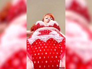 Redhead MILF with big tits masturbates with her toy for you! 3/16