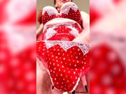 Redhead MILF with big tits masturbates with her toy for you! 6/16