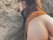 Me cojo a TURISTA en la PLAYA Sexo en publico 14/16