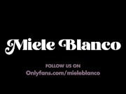 JOI - I MAKE YOU CUM in a minute and a half!!! TRY TO CUM CONTEST - Italian Amateur Miele Blanco 1/16