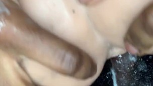 Backshots and riding (sex toy)
