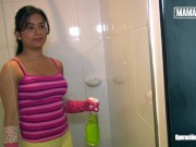 Tight Bitch Camila Marin Ravaged By Fat Cock After Cleaning The House - MAMACITAZ 1/16