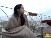 SISPORN. Brunette beauty agrees for sex with stepbrother to keep him silent 2/16