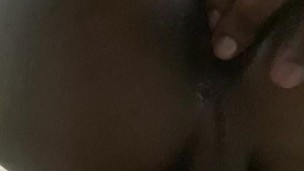 Ebony Twink loosens his ass