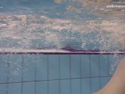 Sensational Sima Lastova in Poolside Swim Session 3/16