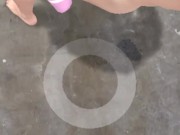 Controlling the speed of a deep throat blowjob from a big tit coed 3/16