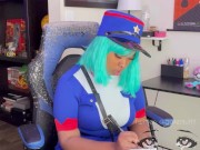 POV Slutty Officer Jenny Brings you in For Lewd Questioning 1/16