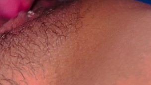 Licking my wet pussy