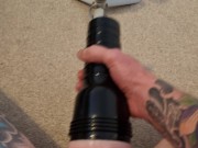 Milking my throbbing DILF cock with my fleshlight. Sloppy, moaning, creampie 13/16