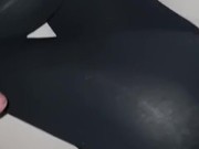 an erection wakes me up in the middle of the night I jerk off to cum on his leggings 12/16