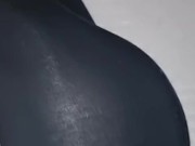 an erection wakes me up in the middle of the night I jerk off to cum on his leggings 6/16