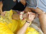 hot indian bhabhi on her wedding night giving handjobbb to devar 12/16