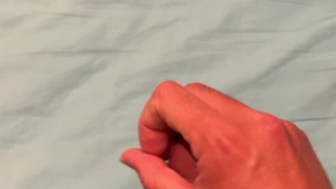 Cuming on the bed