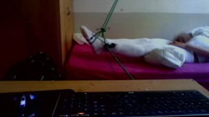 white stocking in bondage