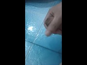 I masturbate in the bathroom before taking a shower