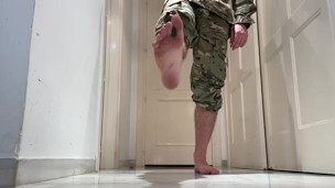 Giant soldier part 2 - commander made foot slave