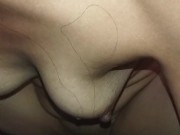 💥 Latina caliente escurre de Sudor montando verga duro