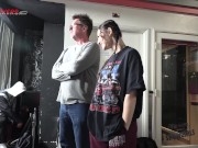 Liz Jordan sucks off 9 dudes in an adult bookstore? REAL! 4/16