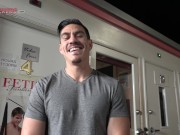 Liz Jordan sucks off 9 dudes in an adult bookstore? REAL! 5/16