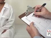 Jasmine gets a physical examination from the doctor 5/16